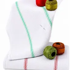 Kit 12 Pano De Prato Copa Sacaria Barra Etamini P/ Bordar Branco