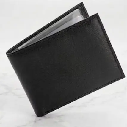 Carteira Masculina Islim Couro Ecológico Preta PROMOÇÃO