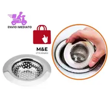 Ralo Para Pia Cozinha  Aço Inox 72 Mm 7,2 Cm Válvula 1.1/4''