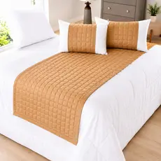 Kit Peseira Copacabana 5 Peças King Micropercal 300 Fios Acompanha Almofadas Cheias Envio Imediato