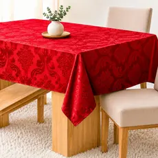Toalha De Mesa Luxo 4, 6 e 8 Lugares Jacquard Original Tecido Grosso Envio Imediato