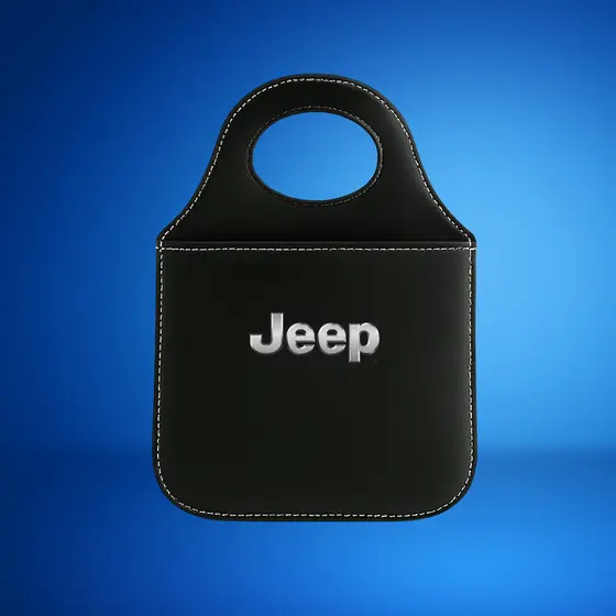Lixeira JEEP Automotiva Porta Lixo Couro Reforçado Universal de Alta Qualidade Rustica FRETE GRATI