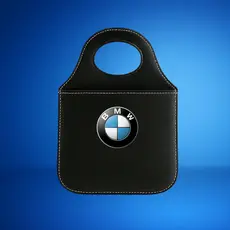 Lixeira Automotiva BMW Porta Lixo Couro Reforçado Universal de Alta Qualidade Rustica. FRETE GRATIS