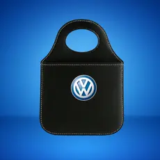 Lixeira VOLKS Automotiva Porta Lixo Couro Reforçado Universal de Alta Qualidade Rustica.LANÇAMENTO