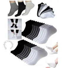 Kit 48 Pares de Meias Soquete Cano Curto Masculina Feminina Unissex