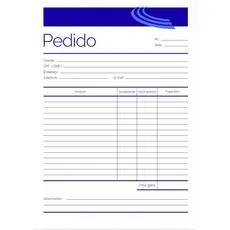 Bloco de Pedidos A4 Autocopiativo 50 folhas
