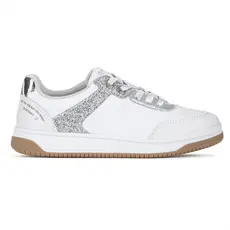Tênis Ramarim Ice com Brilho Branco e Prata - Feminino