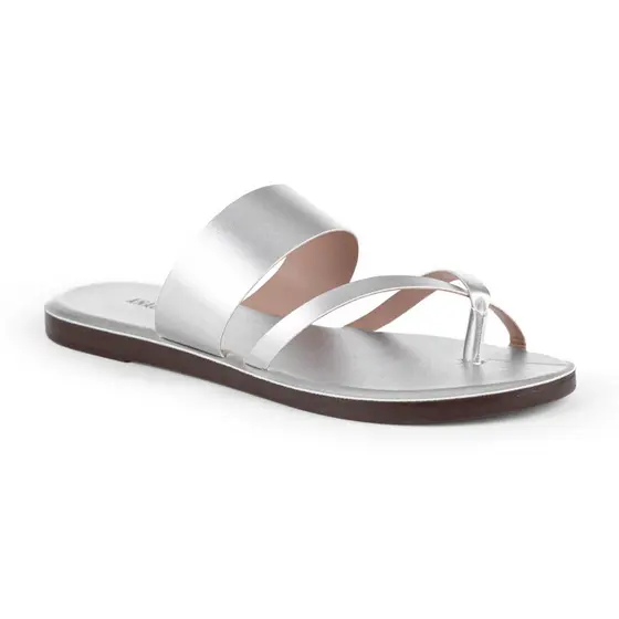 Rasteira Anacapri Minimal Chic Prata - Feminino