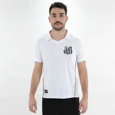 Camisa de Time Retrômania Santos 2010 Branco - Masculino 
