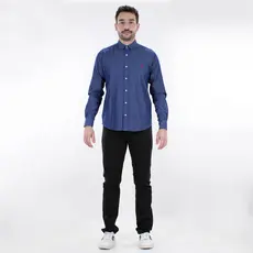 Camisa Social Reserva Easy Oxford Denim Azul - Masculino