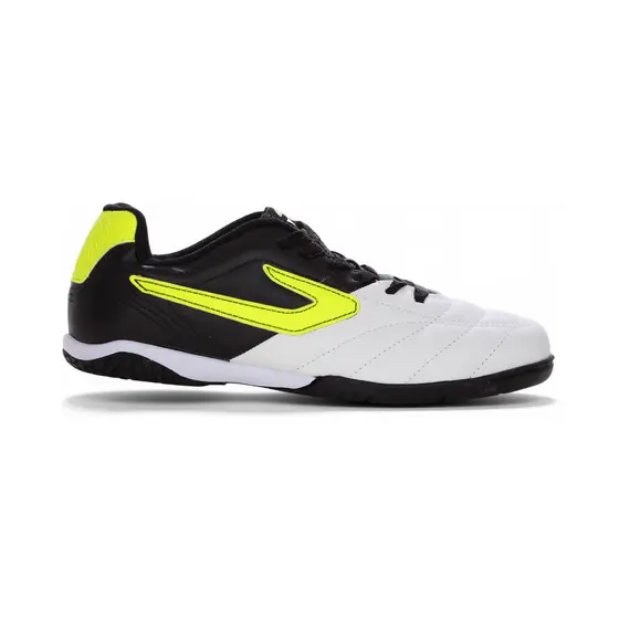 Chuteira Topper Futsal Furia ll Branco Amarelo Neon e Preto - Masculino