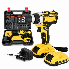 Parafusadeira Furadeira 48V 2 Baterias Com Maleta e Acessórios Completo IDALI LIFE