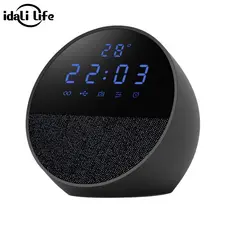Caixa de Som Bluetooth Rádio Relógio IDALI LIFE 15W Despertador Digital LED FM USB Portátil