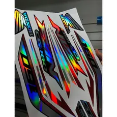 kit adesivos cg fan 160 2024 holografico