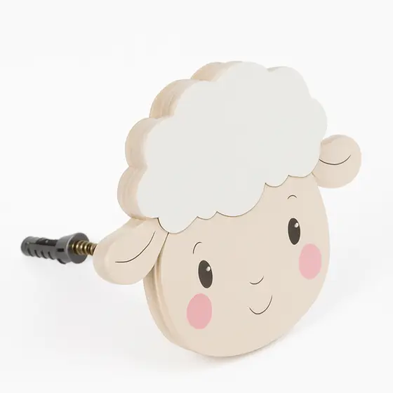Gancho Pendurador Cabideiro Ovelhinha em MDF para Quarto Infantil e Bebê Decoração