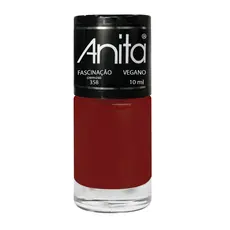 Esmalte Anitta Fascinação Vermelho Vinho Alta Cobertura
