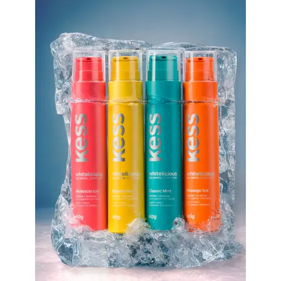 Creme Dental Kess Whitelicious  Sabores 60g
