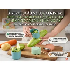 Descascador Manual Multifuncional para Frutas Legumes Verduras - Envio Imediato
