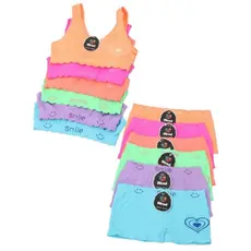 Kit Top + Calcinha Box Menina: O Conjunto Perfeito para o Conforto e Estilo das Pequenas!
