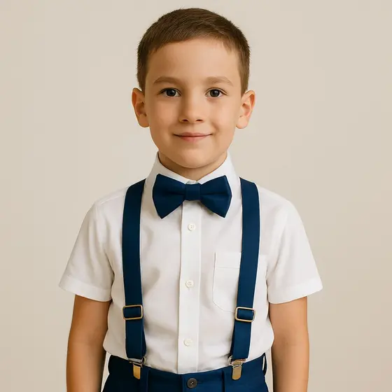 Suspensório Infantil Com Regulagem Gravata Borboleta Para Festas Casamento Menino e Menina