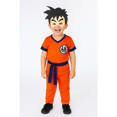 Fantasia Infantil Goku Confortável Divertida Para Festa Aniversário Foto Temática Tecido Leve Ideal Para Meninos Meninas