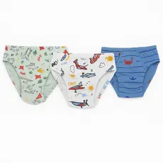 Cuecas infantil estampadas menino kit com 3
