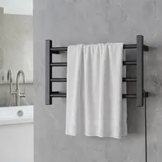 Toalheiro Térmico Elegance 4 Barras Porta Toalha Elétrico Bivolt Seca e Aquece Electrowood
