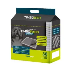 Tapete Higiênico TimbóPet Timbo Pads Carbon para Cães 80x60cm - Contém 30 unidades