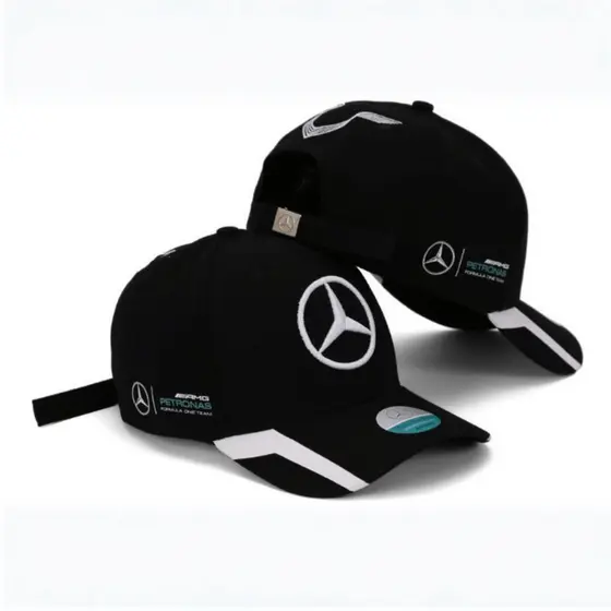 Boné Mercedes Benz AMG Petronas Aba Curva Masculino Ajustavel Varias Cores