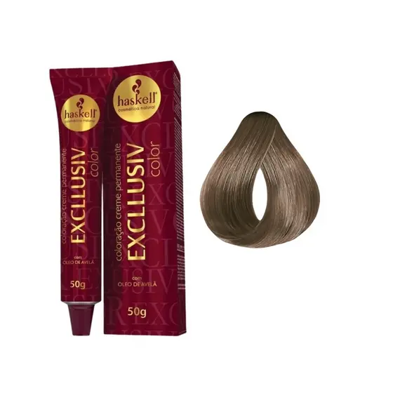 Coloração Haskell Exclusiv Color 8.0 Louro Claro 50g