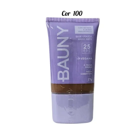 Base Matte Fps25 27G - Cor 110 - Bauny Cosméticos