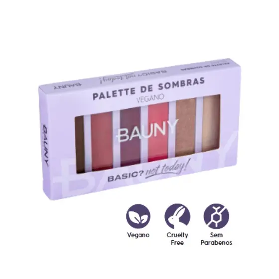 Sexteto Sombras - Basic Not Today - Bauny Cosméticos