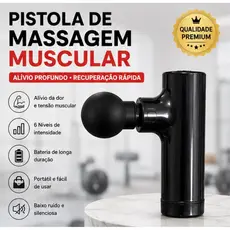Mini Pistola Massageadora Recarregável 5V - Compacta, Leve e com Motor Sem Escova...