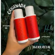 Igora Royal Água Oxigenada Cremosa 60ml 20/30 Volumes Oxidante