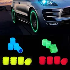 Kit 4 Pcs Tampas Válvulas Pneu da Roda Estilo Fluorescente Carro Automóveis Capa Acessórios Motocicleta Auto Peça Carpei