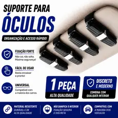 Suporte para Óculos Multifuncional Viseira Solar de Carro Óculos de Sol Organizador