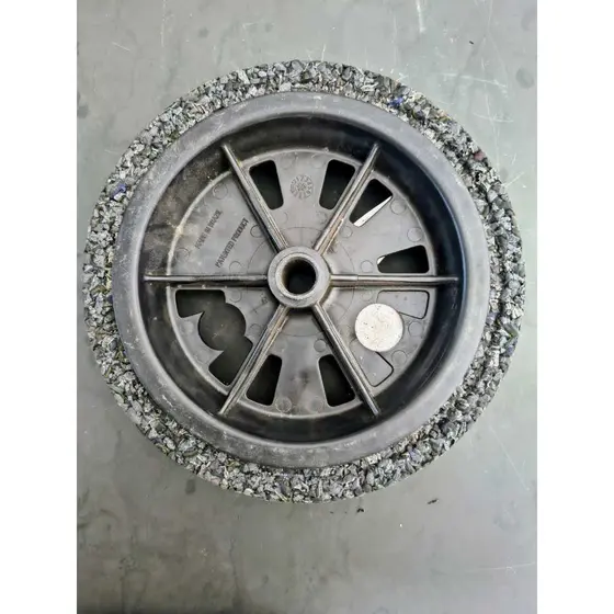 Roda Pneu Maciço Linha Garden Force 2,5x3/4 Eixo 19mm