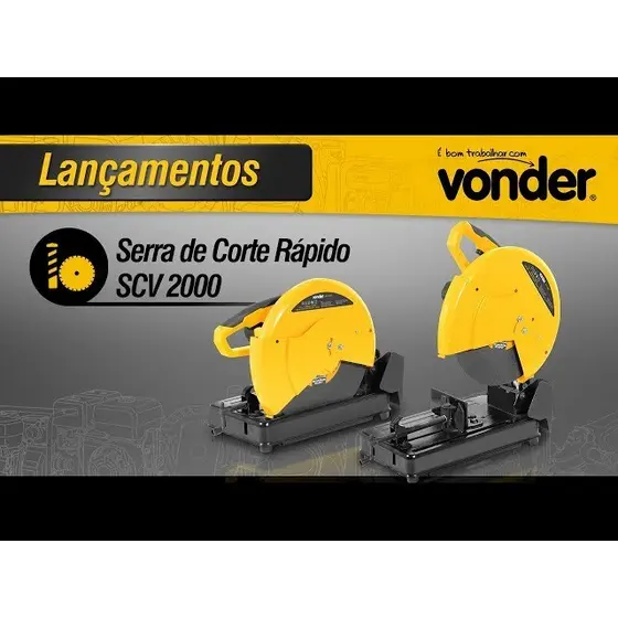 Serra de Corte Rápido 14" 2000w 220v scv2000 Vonder