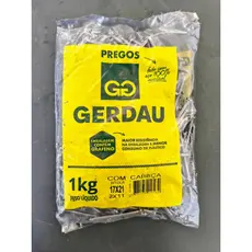 Prego 17x21 c/ cabeça Gerdau 1kg