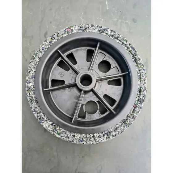 Roda Pneu Maciço Linha Garden Force Eixo 26mm