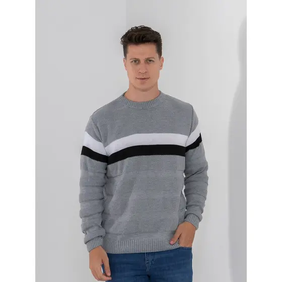 Suéter masculino bulusa  moletom Premium padrão Passe o inverno com mais estilo e elegância.