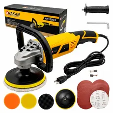 Politriz e Lixadeira Angular 7 Pol. 1480W Profissional Automotiva Com Kit
