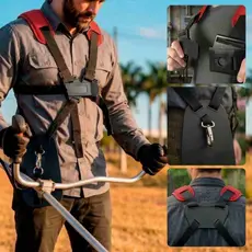 Cinto Colete Dupla Roçadeira Toyama Stihl Garthen Branco