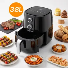 Fritadeira Elétrica Air Fryer 3,8L Sem Óleo 1700W Antiaderente Digital Assar Fritar Nakasaki Controle Manual