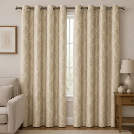 Cortina Jacquard Sala E Quarto 2,80m X 2,30m Luxo