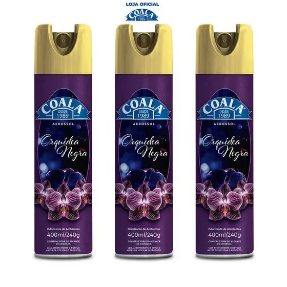 Kit Coala Aerossol - Orquidea Negra
