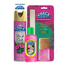 Kit Coala Aerossol + Difusor de Aromas + Limpador Perfumado de Ambientes - Flor de Cacto