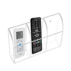 Porta Controle Remoto Triplo Em Acrílico cristal