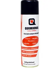 Cola Spray De Contato Sapateiro Tapeceiro Marceneiro Madeira Espuma Tecido Artesanato Quimional 340g