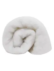 Manta Acrílica Siliconada para Edredom Decoração de Neve Natal Branca Fibra Rolo 1,4mx 3cm Espessura